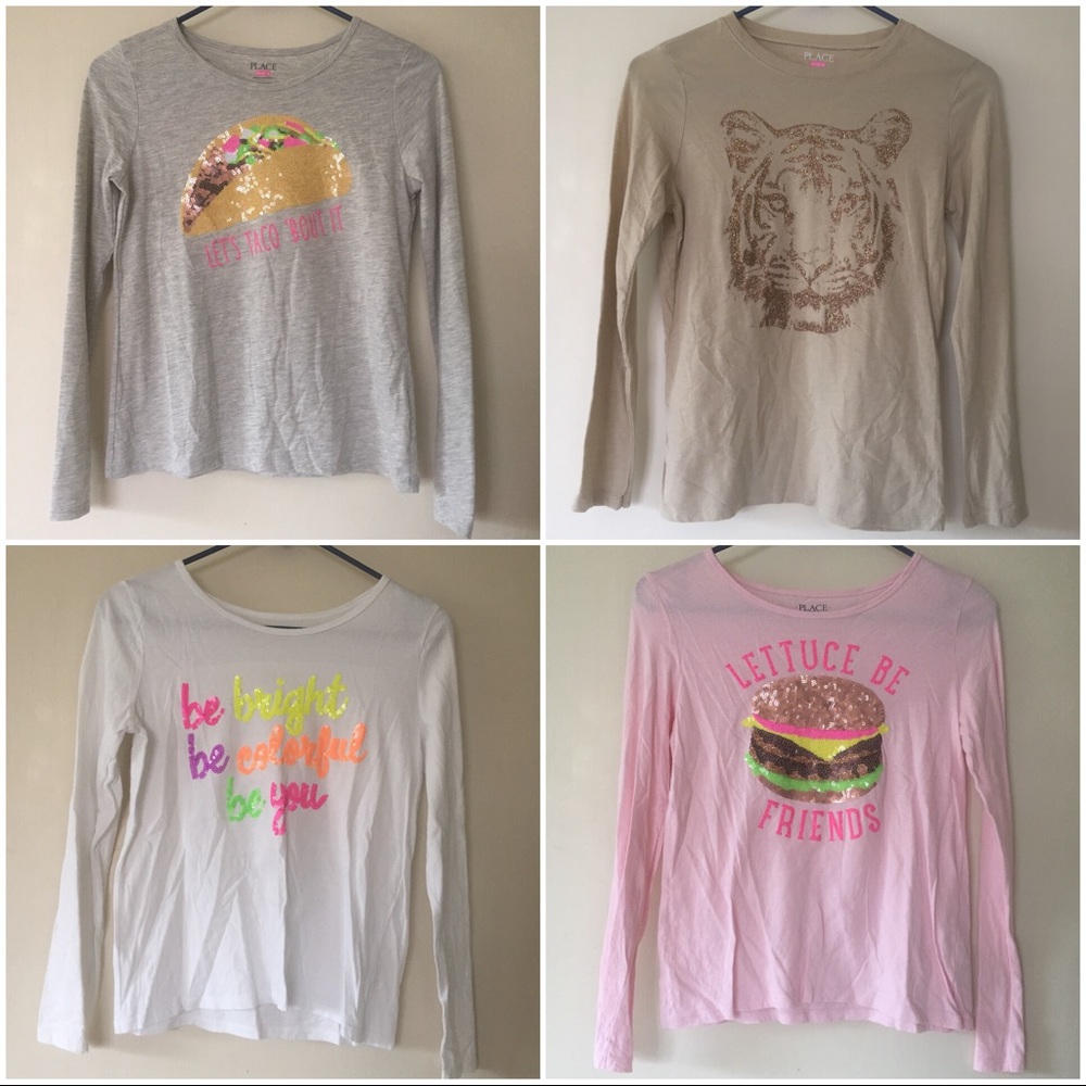 Girls Long Sleeve Shirts Bundle